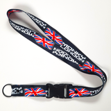 ML Union Jack Black Lanyard