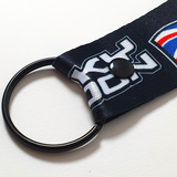 ML Union Jack Black Lanyard