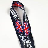 ML Union Jack Black Lanyard
