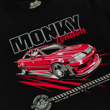 JZX100 Monky T Shirt Black