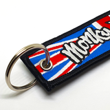 Etiqueta para llave del mono británico
