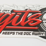 Duggits Red/Black Sticker