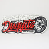 Duggits Red/Black Sticker